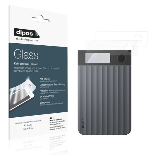 Matte Displayschutzfolie von dipos passend für PLAUD Note Pro, 9H kratzfest und blasenfrei montiert