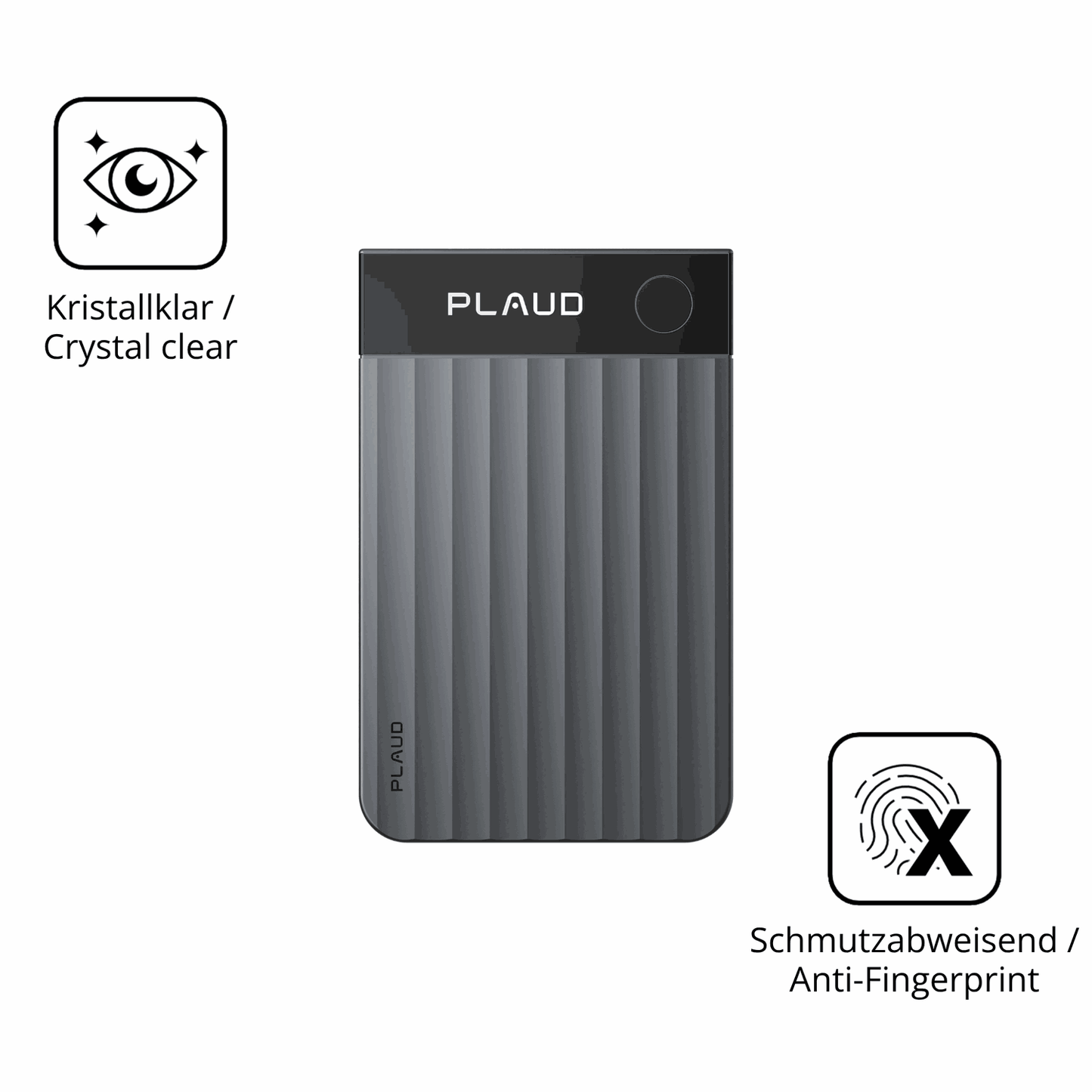 Flexible TPU-Folie passend zugeschnitten für PLAUD Note Pro, vollständige Abdeckung