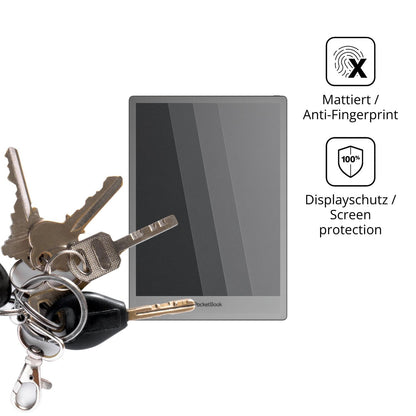 dipos Displayschutz für PocketBook InkPad One, mattierte Oberfläche, Blickschutzfilter und perfekter Passform