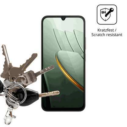 dipos Displayschutz für POCO C81 Pro, transparente Oberfläche, perfekte Passform auch für die Rundungen