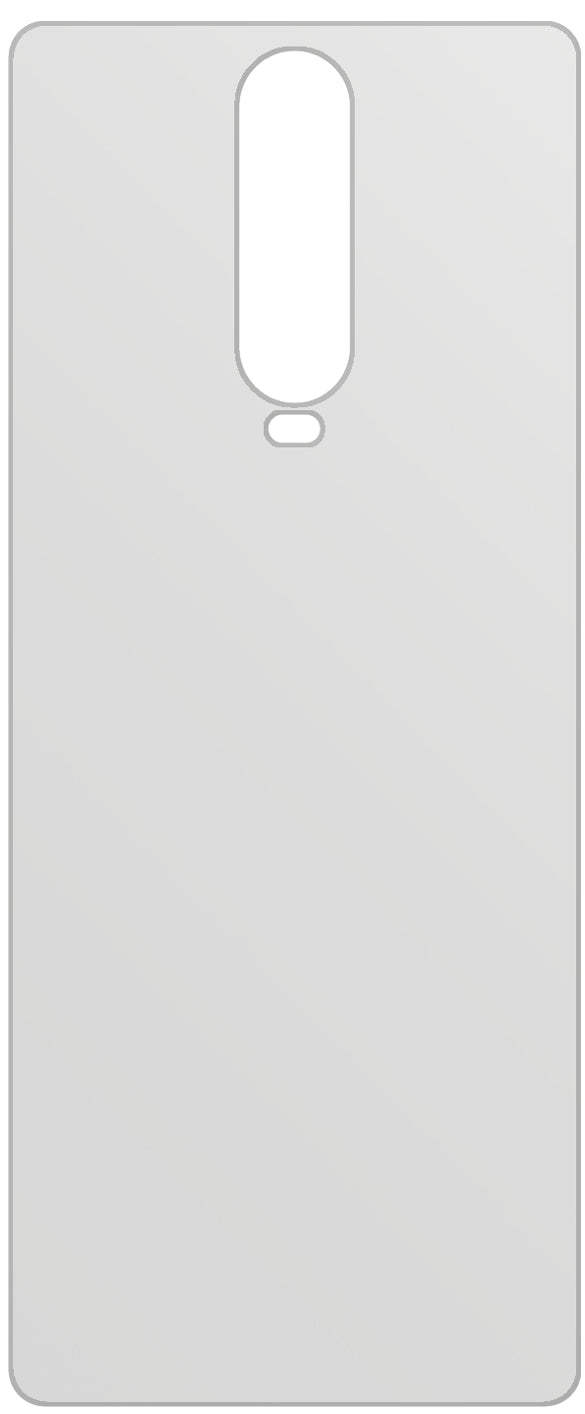 dipos Displayschutz für POCO X2 Rückseite, mattierte Oberfläche, geringe Dicke und perfekte Passform