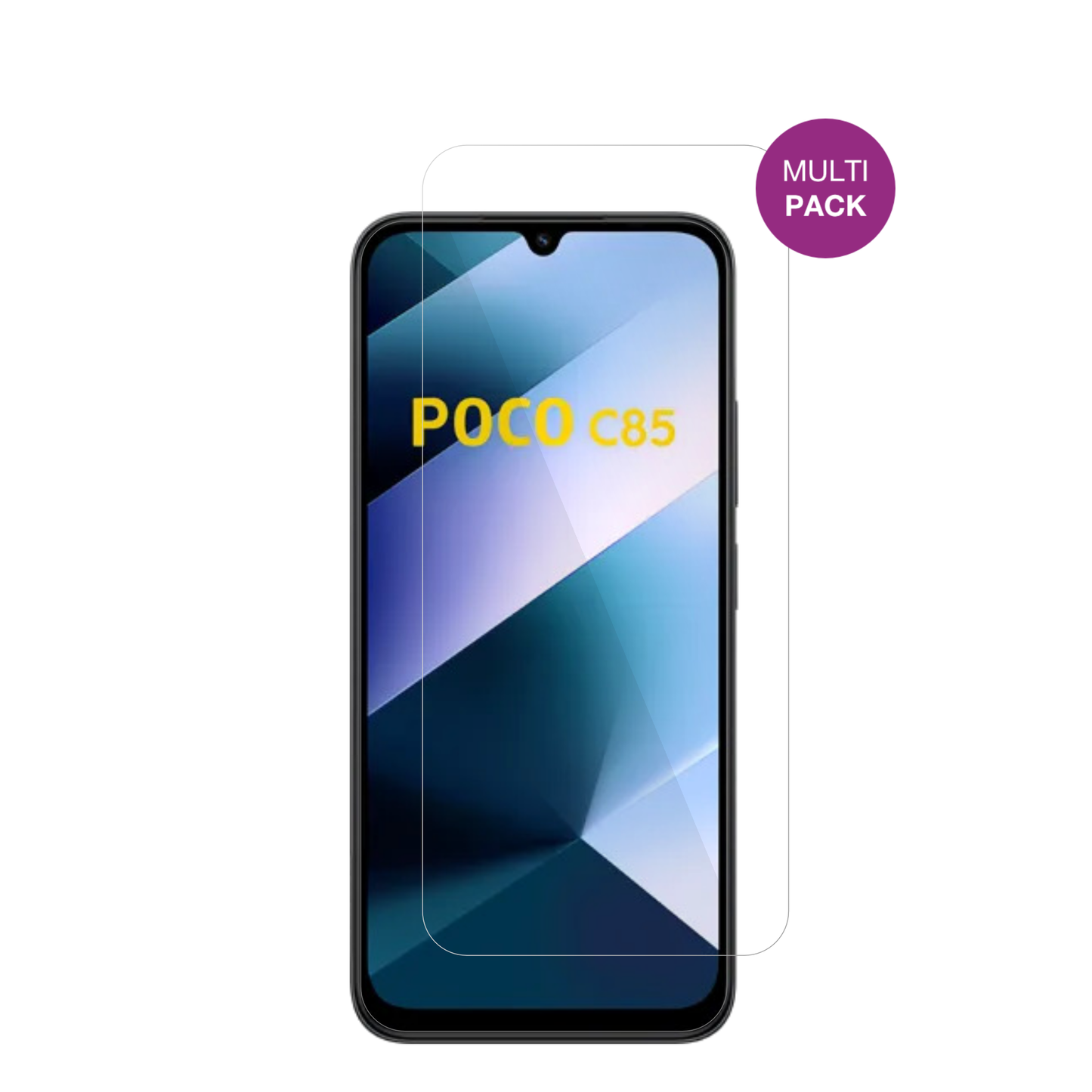 4x Schutzfolie klar für Poco C85 Display-Schutzfolie