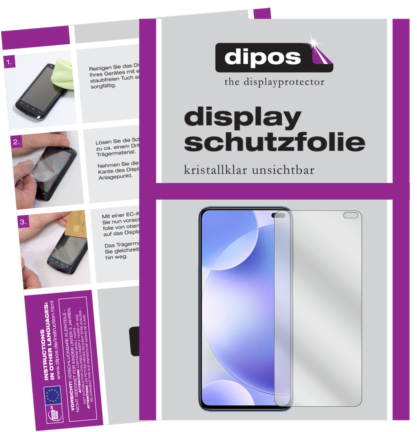 Kristallklare, dünne Schutzfolie: Kratzfest & passgenau für Poco-F2 Pro