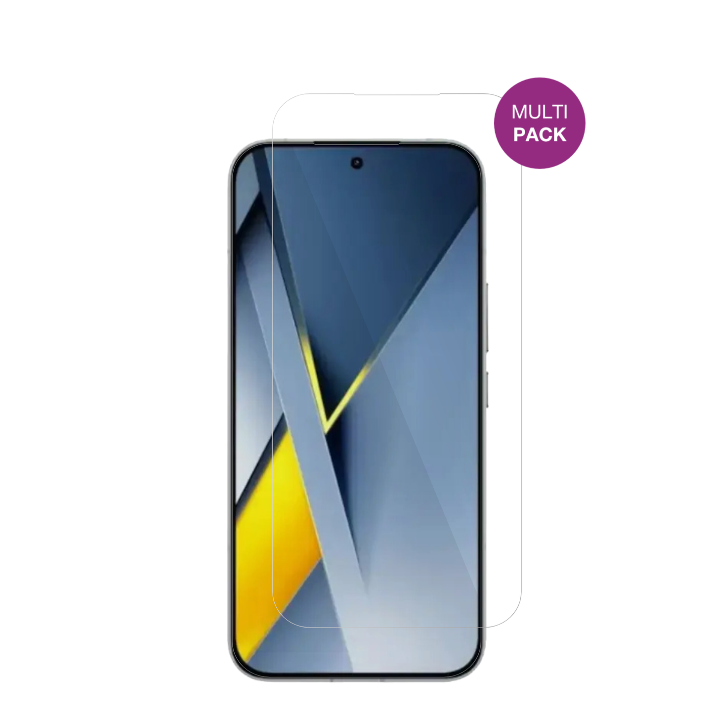 PocoF8 Pro mit aufgebrachter dipos Displayschutzfolie, glasklare Darstellung ohne Einschränkungen