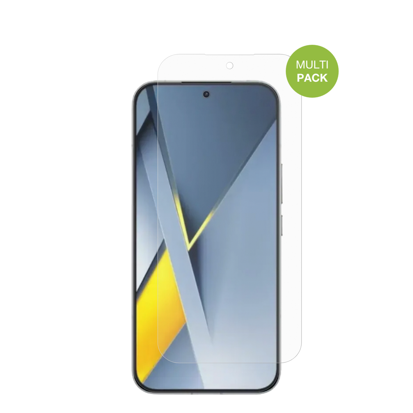 PocoF8 Pro mit aufgebrachter dipos Displayschutzfolie, die lästige Fingerabdrücke minimiert