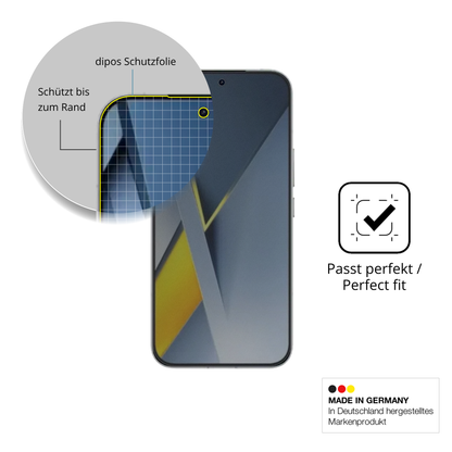 Schutz gegen Kratzer auf dem Poco F8 Ultra Glas durch Schlüssel oder Ähnliches