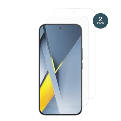 PocoF8 Ultra mit aufgebrachter dipos Panzerfolie, die lästige Fingerabdrücke minimiert