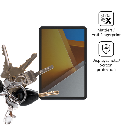 dipos Displayschutz für Poco Pad M1, mattierte Oberfläche, Blickschutzfilter und perfekter Passform