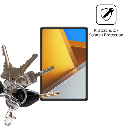 Schutz gegen Kratzer auf dem Poco Pad M1 Glas durch Schlüssel oder Ähnliches