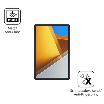 Dünne und entspiegelnde Folie passend zugeschnitten für Poco Pad M1