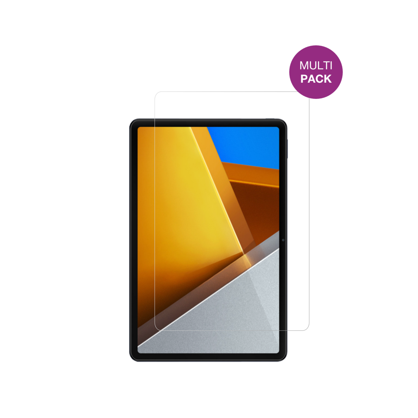 PocoPad M1 mit aufgebrachter dipos Displayschutzfolie, glasklare Darstellung ohne Einschränkungen