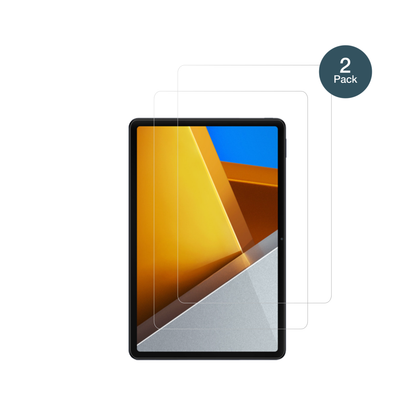 PocoPad X1 mit aufgebrachter dipos Flex Schutzfolie, glasklare Darstellung ohne Einschränkungen