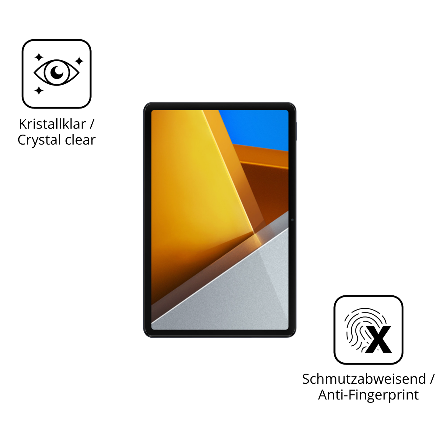 Flexible TPU-Folie passend zugeschnitten für Poco Pad X1, vollständige Abdeckung