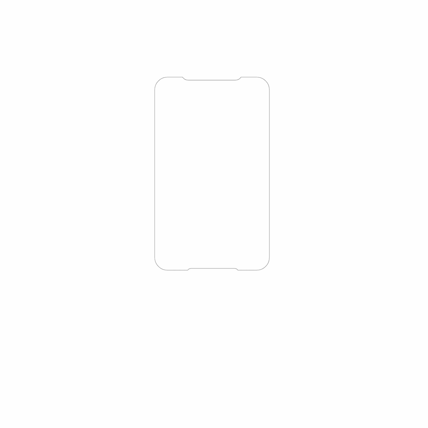 dipos Displayschutz für pointmobile pm68, mattierte Oberfläche, geringe Dicke und perfekte Passform