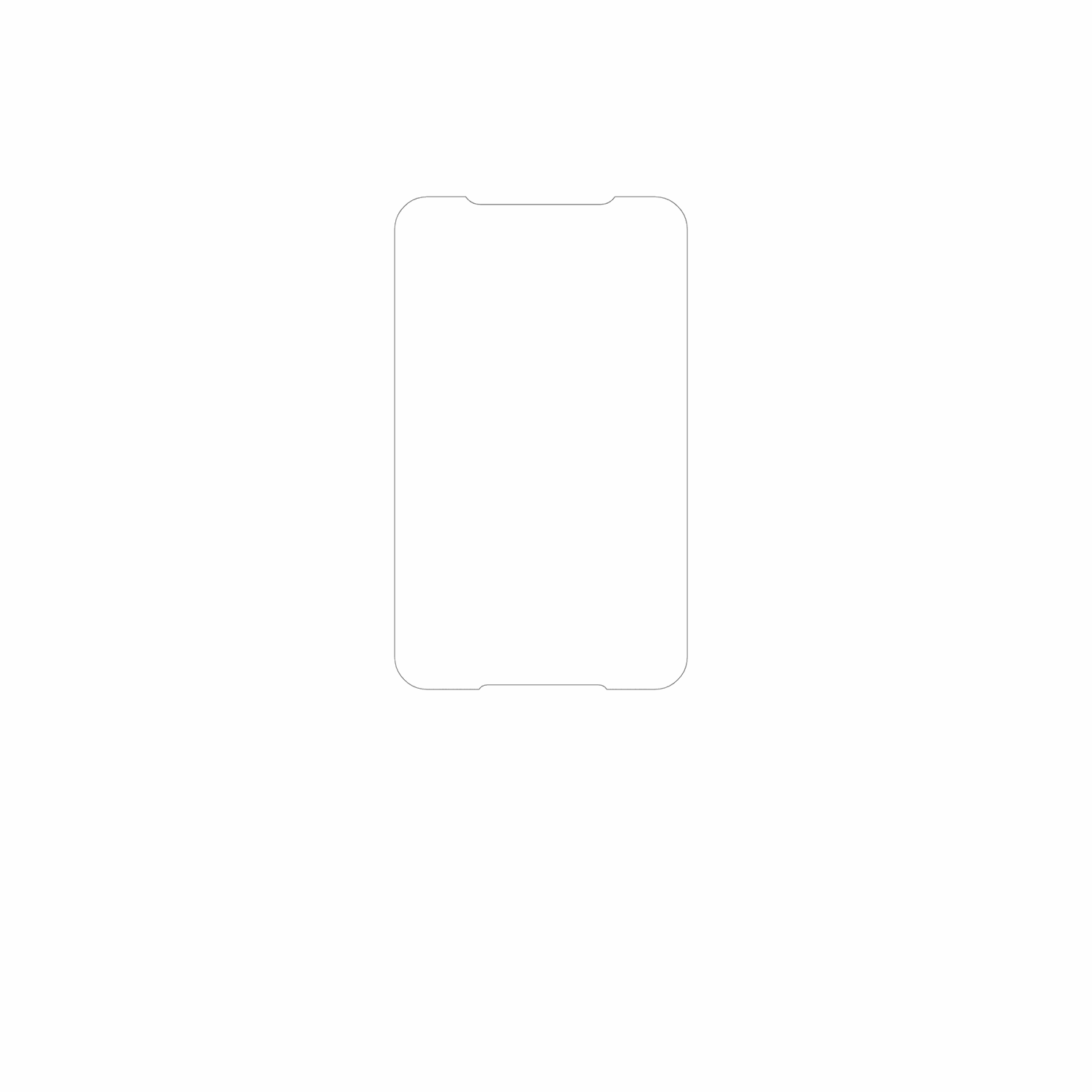 dipos Displayschutz für pointmobile pm68, mattierte Oberfläche, geringe Dicke und perfekte Passform
