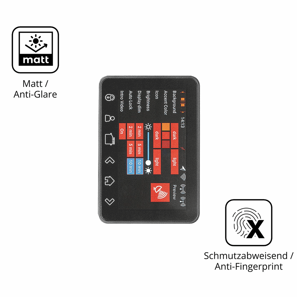2x Screen Protector for PowerBox Systems Core matte Flexible Glass 9H dipos
