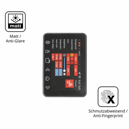 2x Screen Protector for PowerBox Systems Core matte Flexible Glass 9H dipos