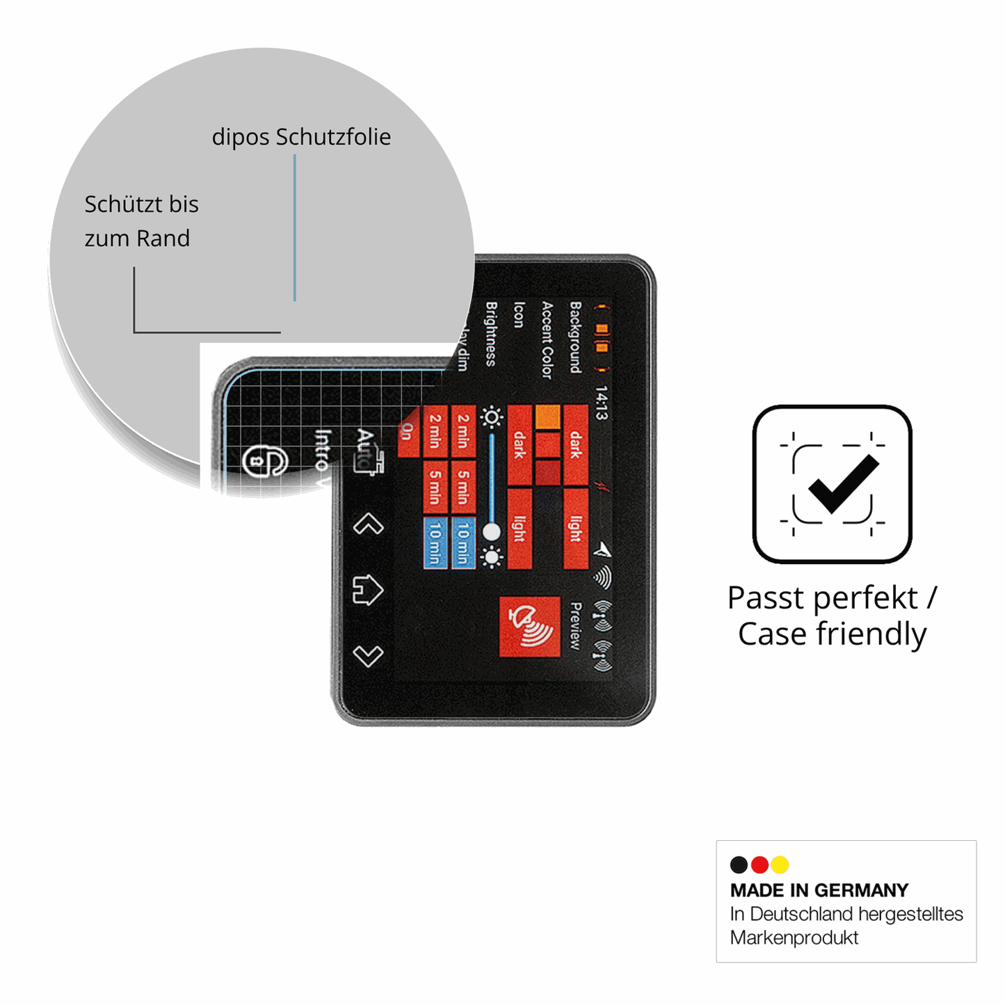 2x Screen Protector for PowerBox Systems Core Flexible Glass 9H dipos