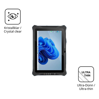 Dünne und klare Folie passend zugeschnitten für pulijazrugged tablet