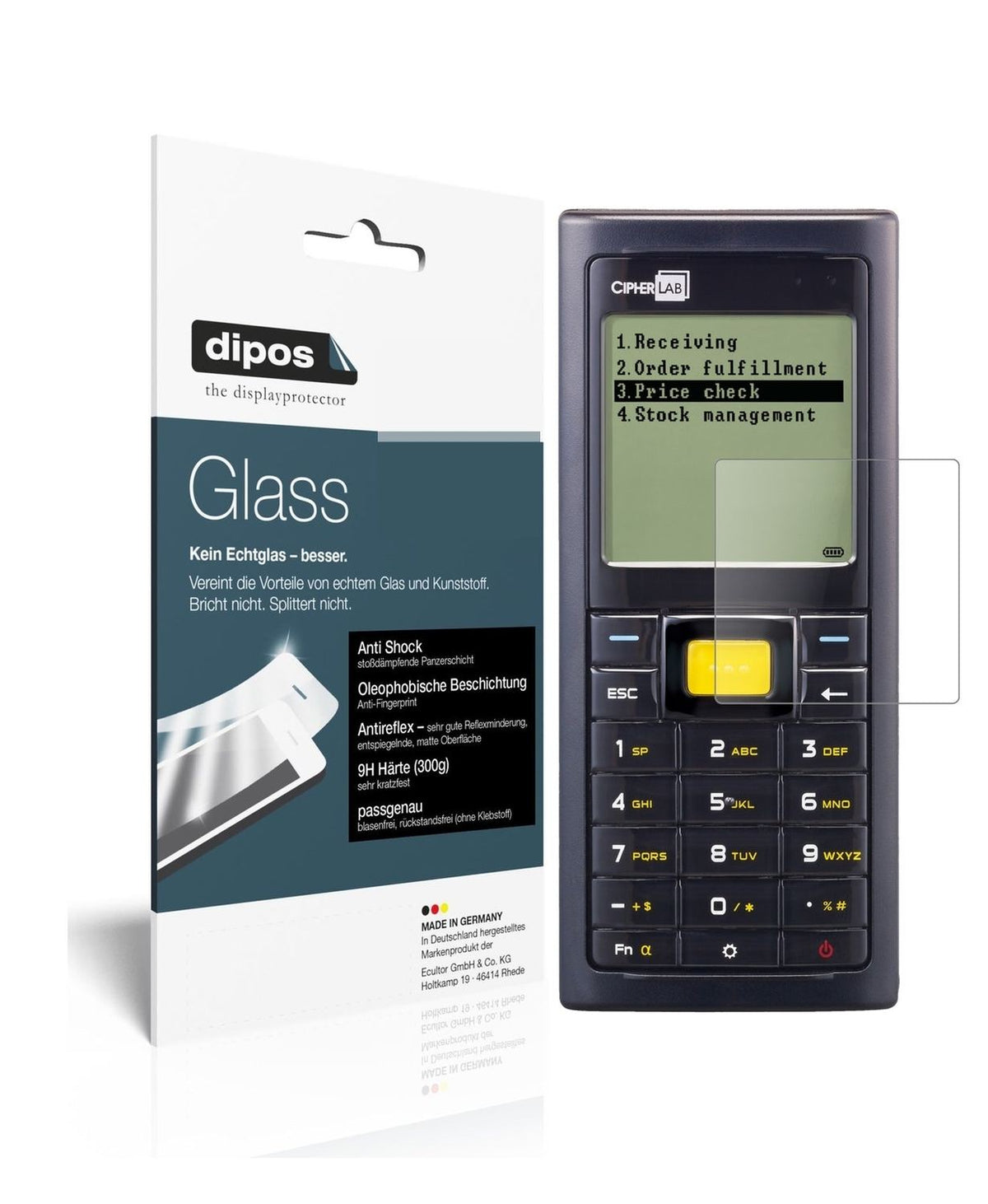 9H Matte Screen Protector for Cipherlab 8200 – Anti-Glare, Shatterproof | dipos