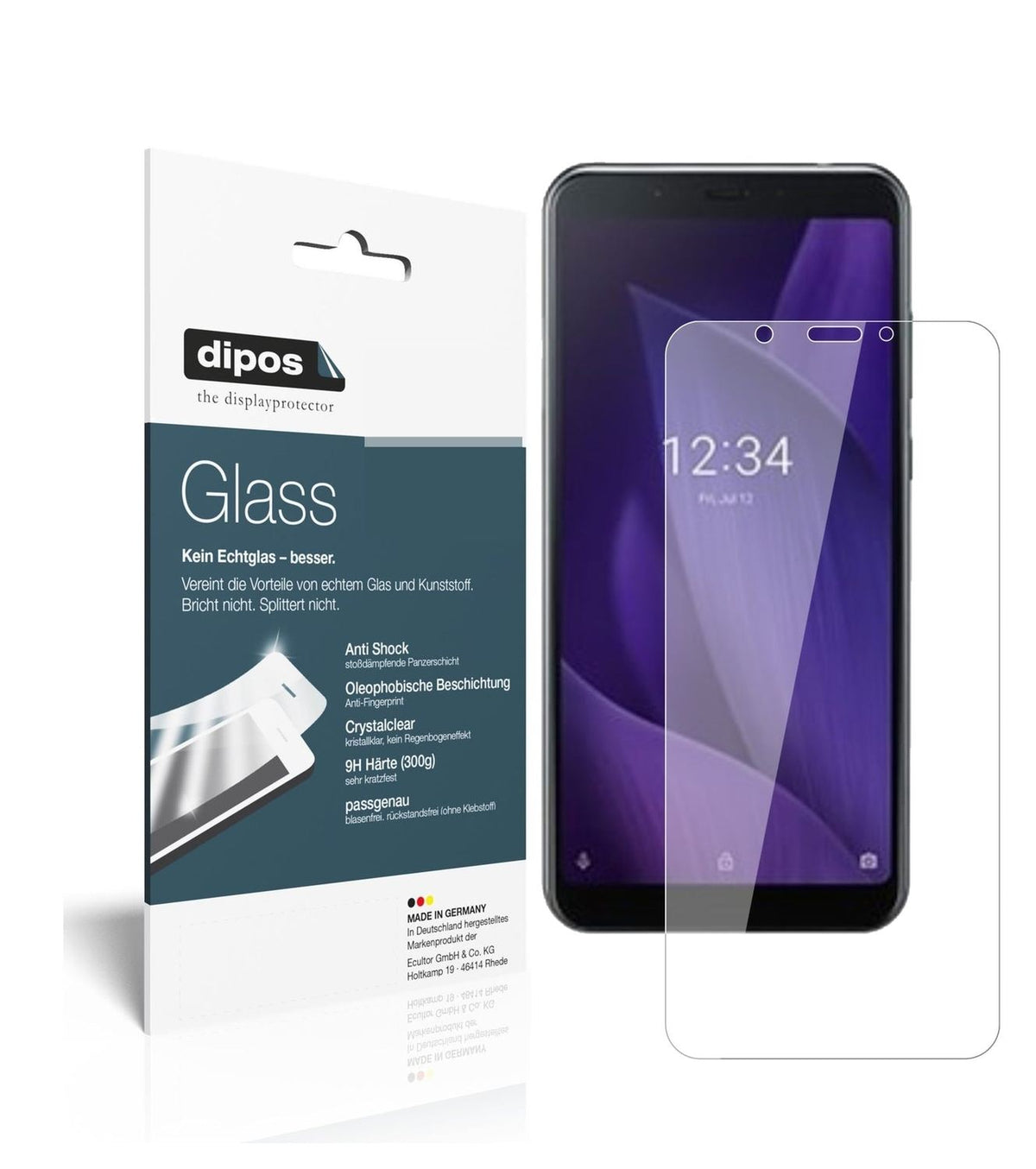 9H Clear Screen Protector for Sharp Aquos V – Shatterproof, Crystal Clear | dipos