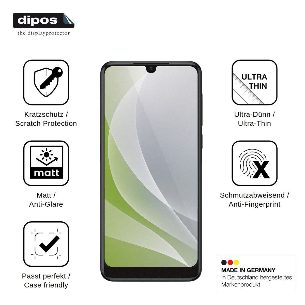 4x Screen Protector for Qilive Smartphone Q3 Protection Anti Glare dipos