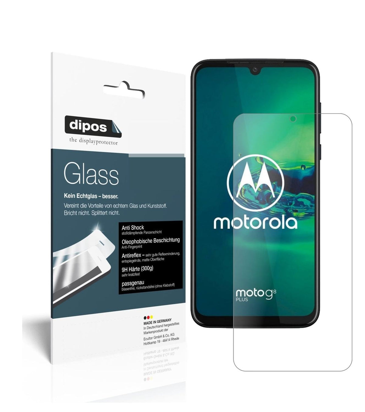 9H Matte Screen Protector for Motorola Moto G8 Plus – Anti-Glare, Shatterproof | dipos