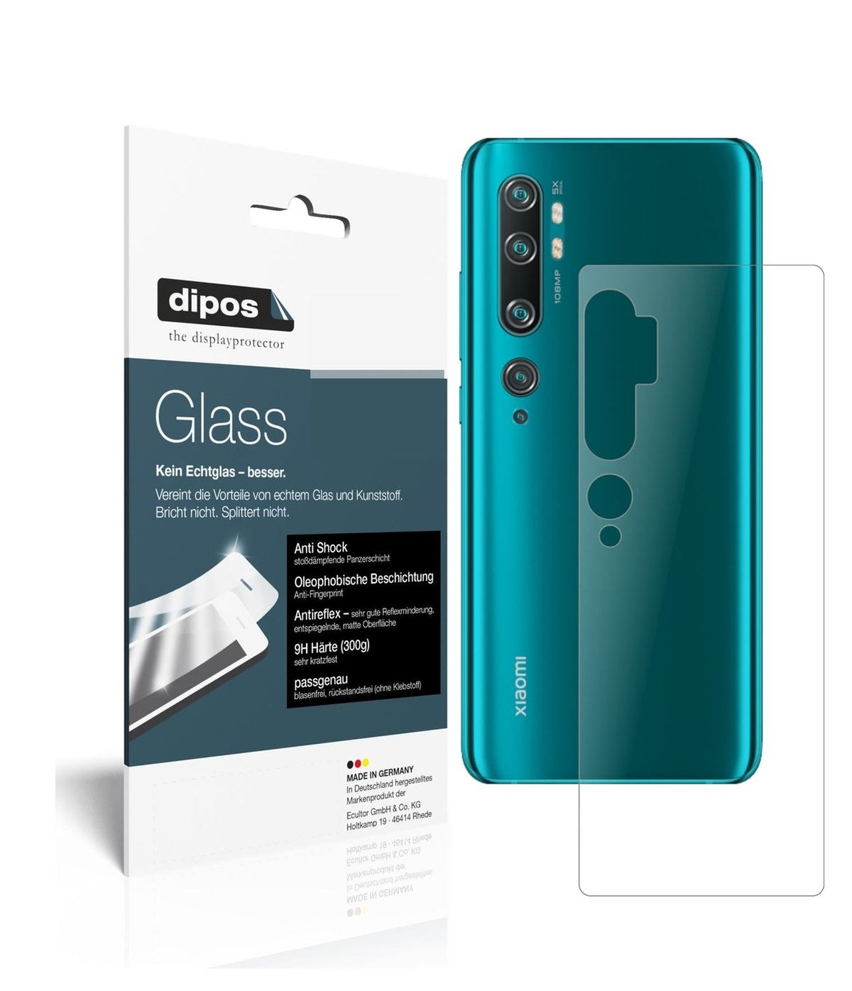 Screen Protector for Xiaomi Mi CC9 Pro back matte Flexible Glass 9H dipos