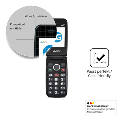 Schutzfolie mit optimaler Passform, zur Verwendung mit Hüllen geeignet