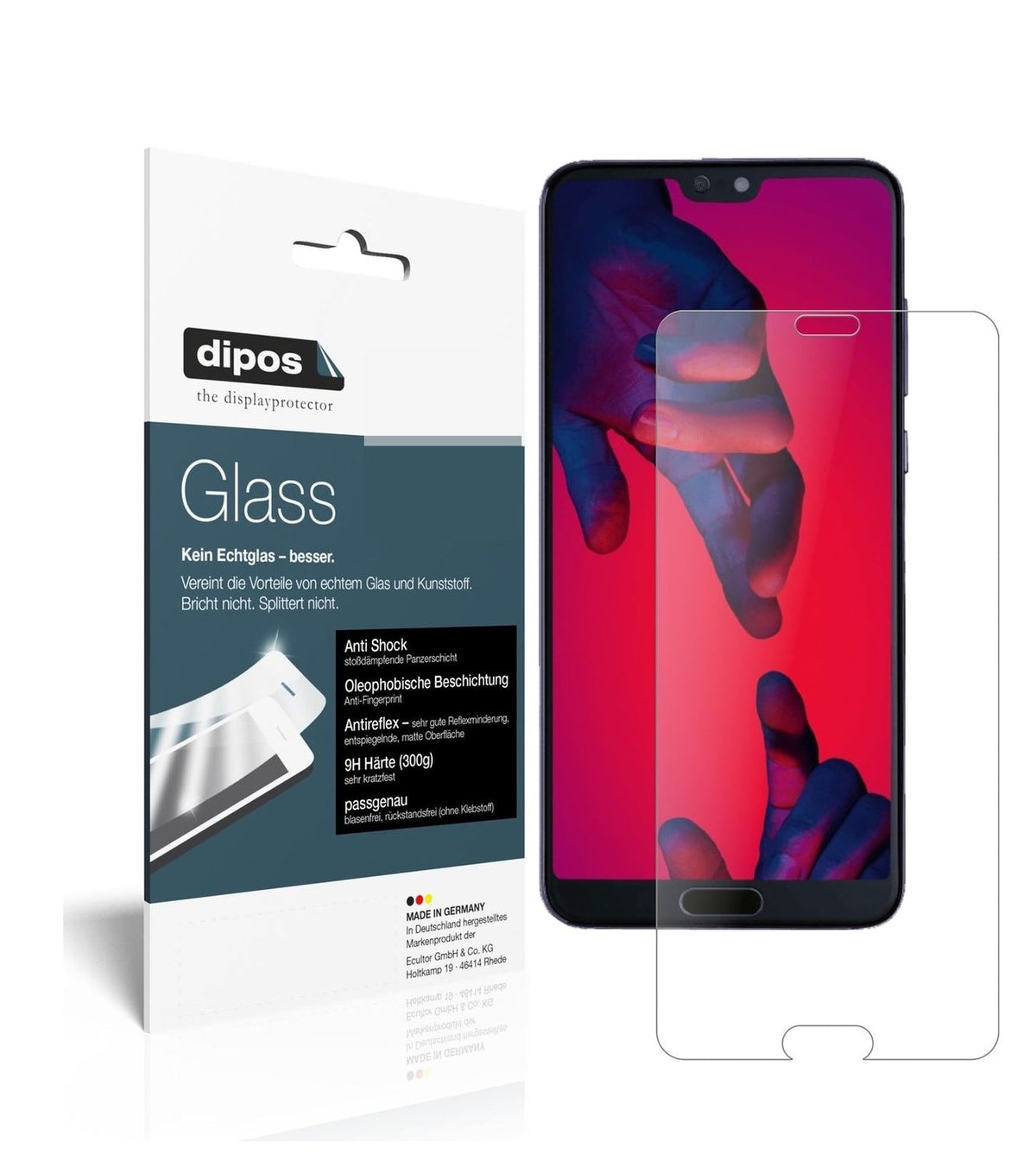 1x 9H Matte Screen Protector for Huawei P20 Pro Tempered Glass