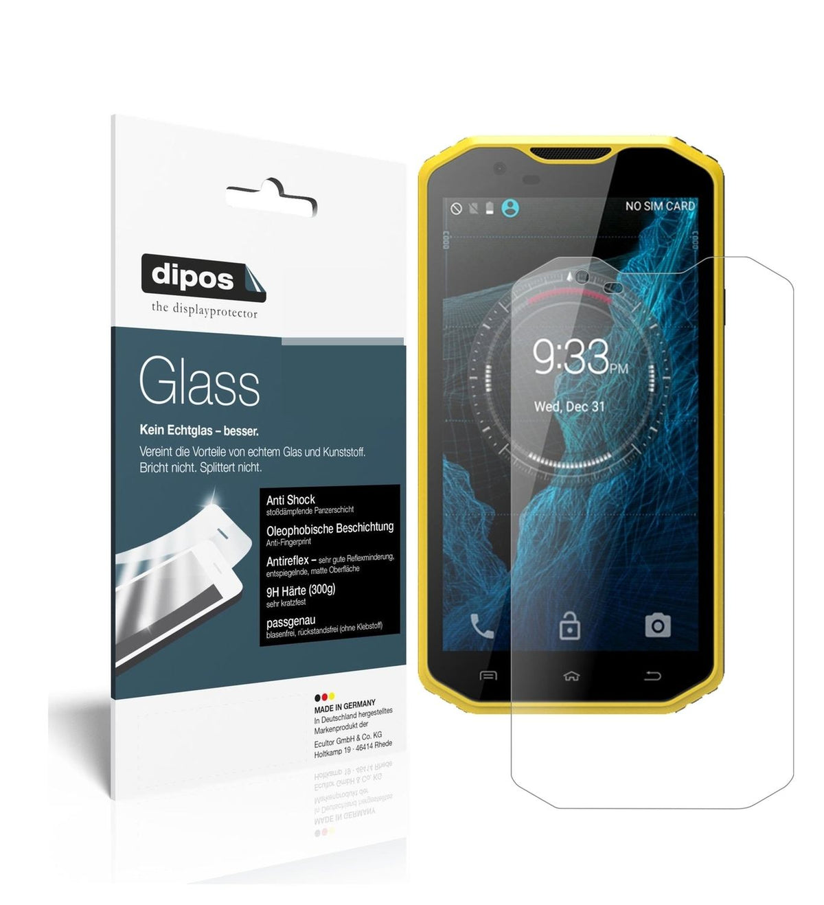 1x 9H Matte Screen Protector for Kenxinda W8