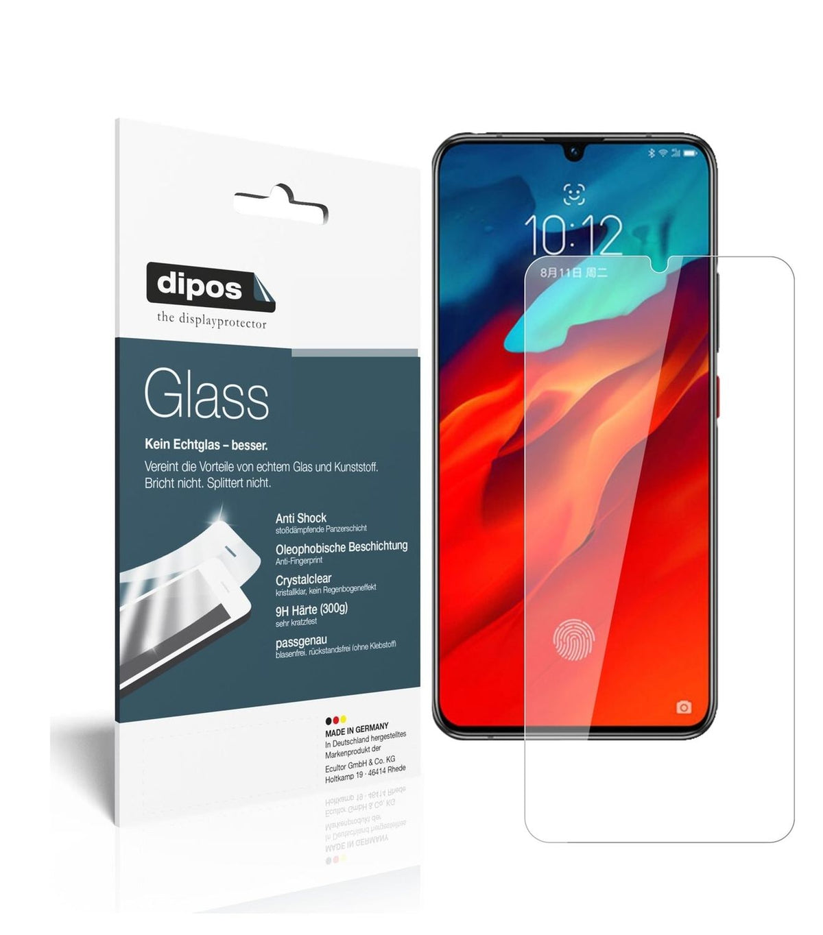 9H Clear Screen Protector for Lenovo Z6 Pro – Shatterproof, Crystal Clear | dipos