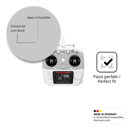 Schutz gegen Kratzer auf dem Radiolink T12D Glas durch Schlüssel oder Ähnliches