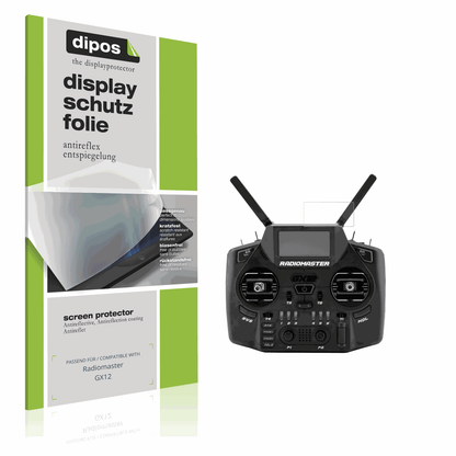 Matte Displayschutzfolie von dipos passend für radiomastergx12, präziser Zuschnitt und blasenfrei montiert