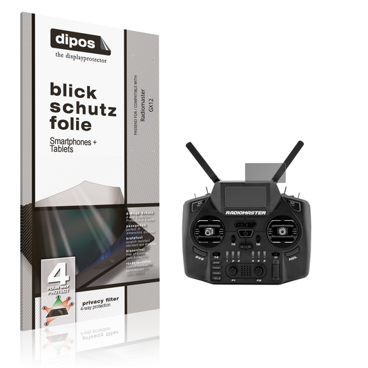 Blickschutzfolie von dipos passend für radiomastergx12, präziser Zuschnitt und blasenfrei montiert
