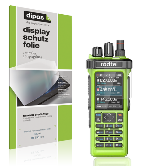 Matte Displayschutzfolie von dipos passend für radtelrt-950 pro, präziser Zuschnitt und blasenfrei montiert