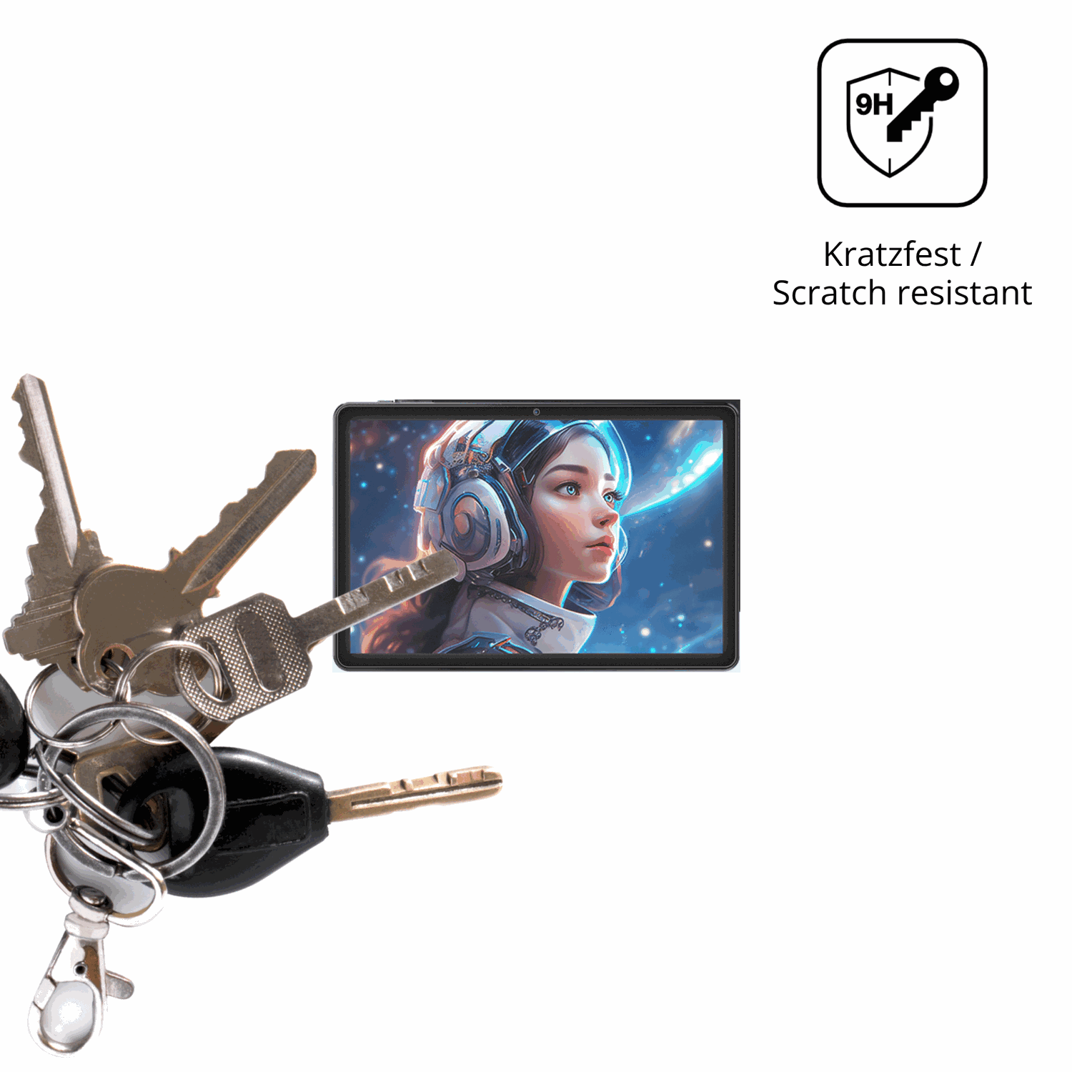 dipos Displayschutz für Raemond K70, mattierte Oberfläche, robuste Festigkeit und perfekte Passform