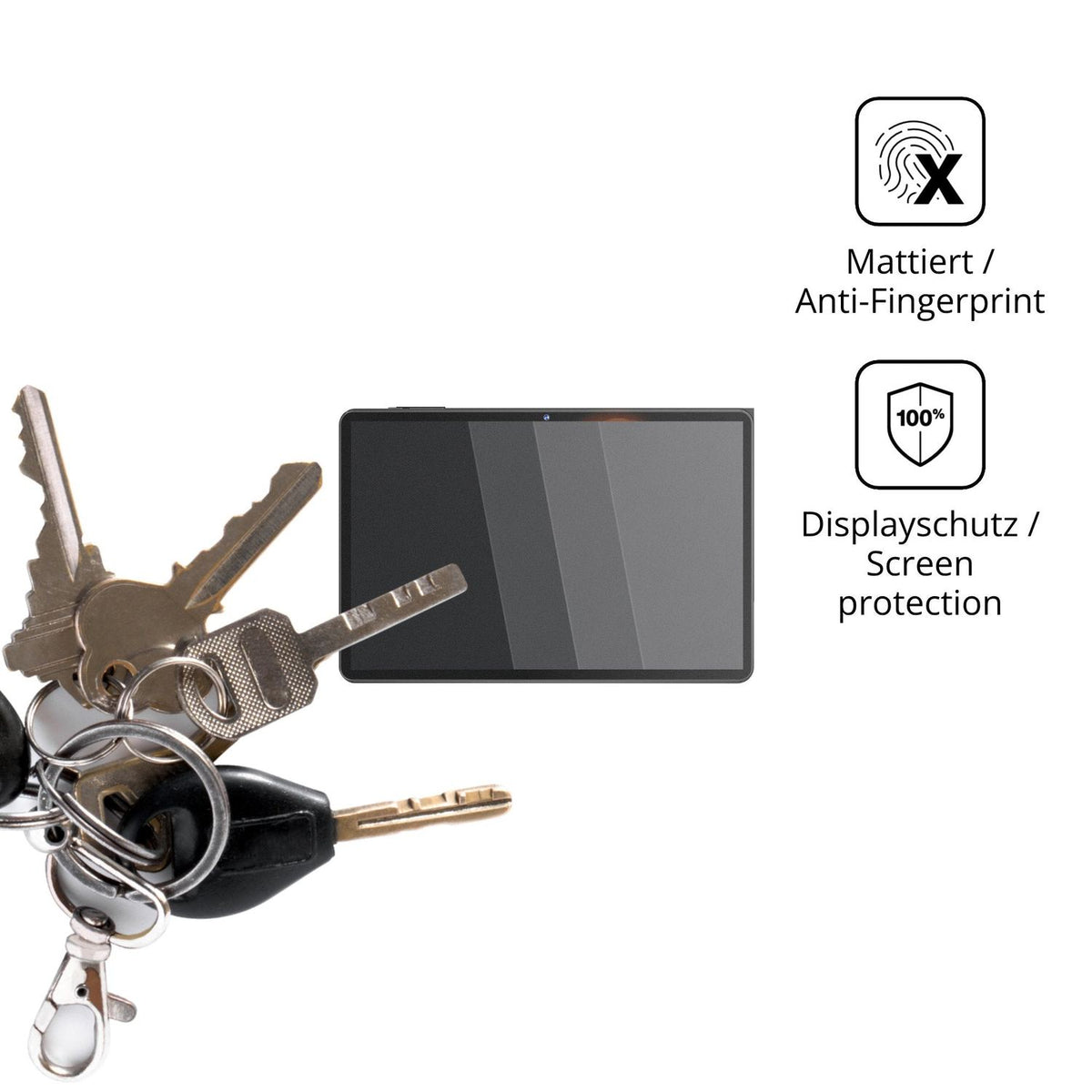 dipos Displayschutz für Raemond L70, mattierte Oberfläche, Blickschutzfilter und perfekter Passform