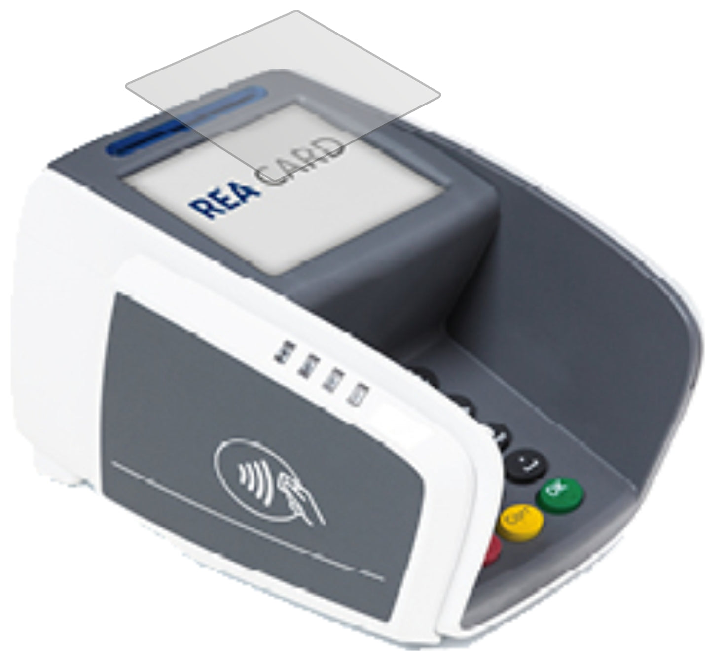 REA CARDT7 pro touch mit aufgebrachter dipos Displayschutzfolie, die lästige Fingerabdrücke minimiert