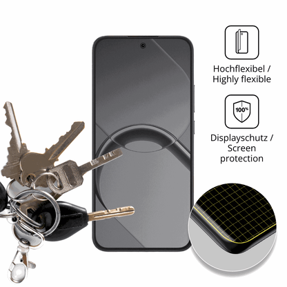 dipos Displayschutz f�r Realme 16, mit Blickschutzfilter und perfekter Passform auch f�r die Rundungen