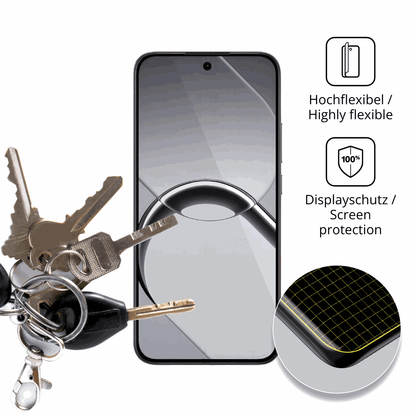 dipos Displayschutz f�r Realme 16, transparente Oberfl�che, geringe Dicke und perfekte Passform