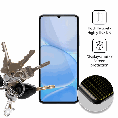 dipos Displayschutz für Realme Note 80, transparente Oberfläche, geringe Dicke und perfekte Passform