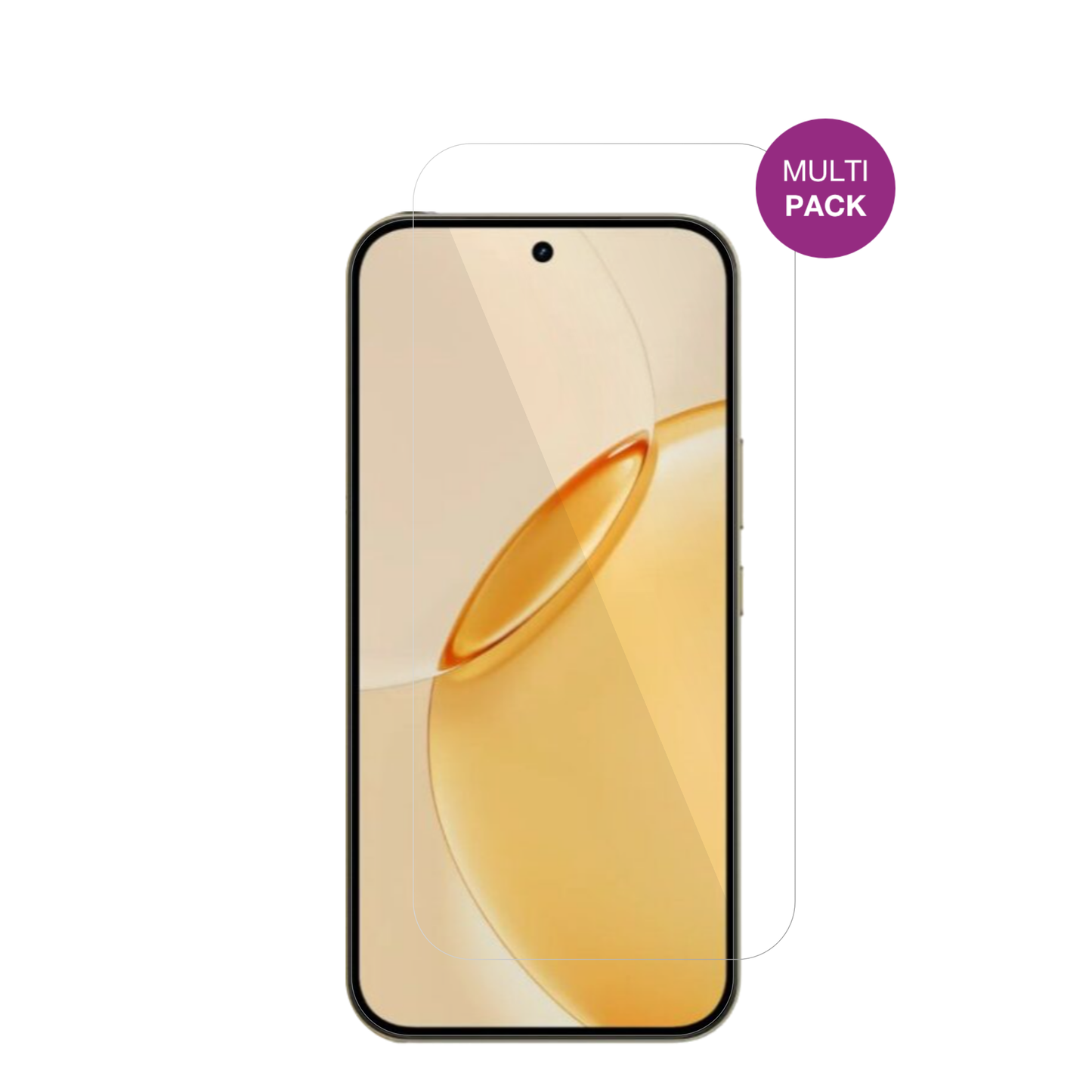 Realme16 Pro 5G mit aufgebrachter dipos Displayschutzfolie, glasklare Darstellung ohne Einschränkungen