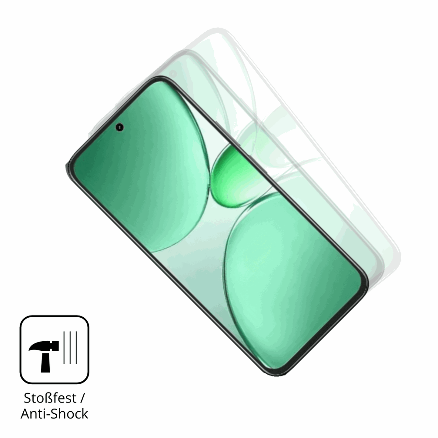 Schutz gegen Kratzer auf dem realmec85 5g Glas durch Schlüssel, Stöße gegen die Tischkante oder Stürze