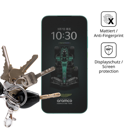 dipos Displayschutz für realmegt8 pro aston martin, mattierte Oberfläche, Blickschutzfilter und perfekter Passform