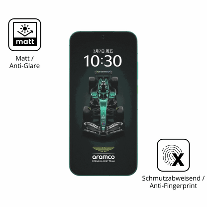 9H Hartbeschichtete, flexible Folie passend zugeschnitten für realmegt8 pro aston martin