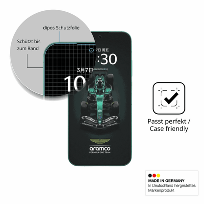 Schutzglasfolie mit optimaler Passform, zur Verwendung mit Hüllen geeignet