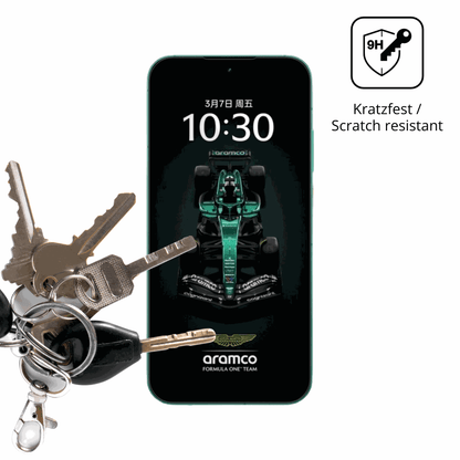 dipos Displayschutz für realmegt8 pro aston martin, transparente Oberfläche, perfekte Passform auch für die Rundungen