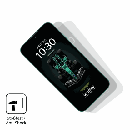 Schutz gegen Kratzer auf dem realmegt8 pro aston martin Glas durch Schlüssel, Stöße gegen die Tischkante oder Stürze