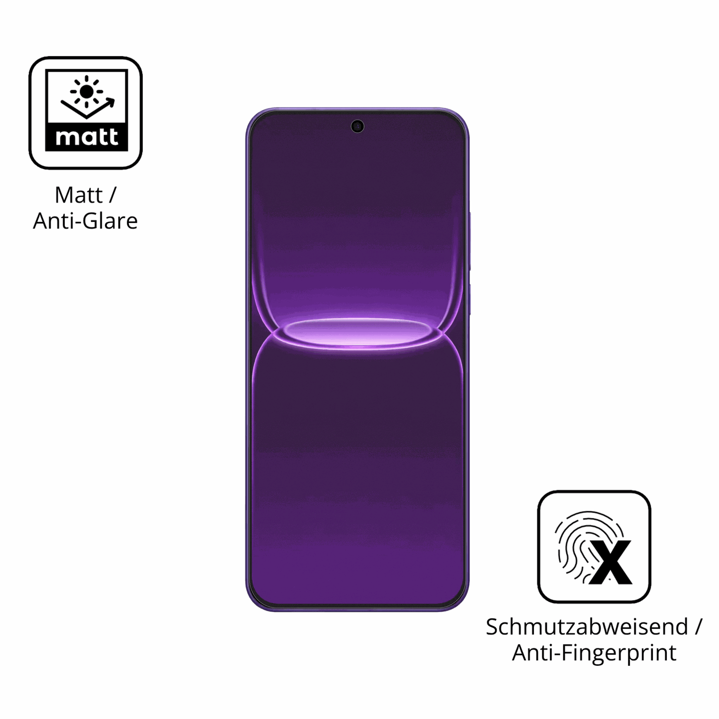 Dünne und entspiegelnde Folie passend zugeschnitten für Realme Neo8